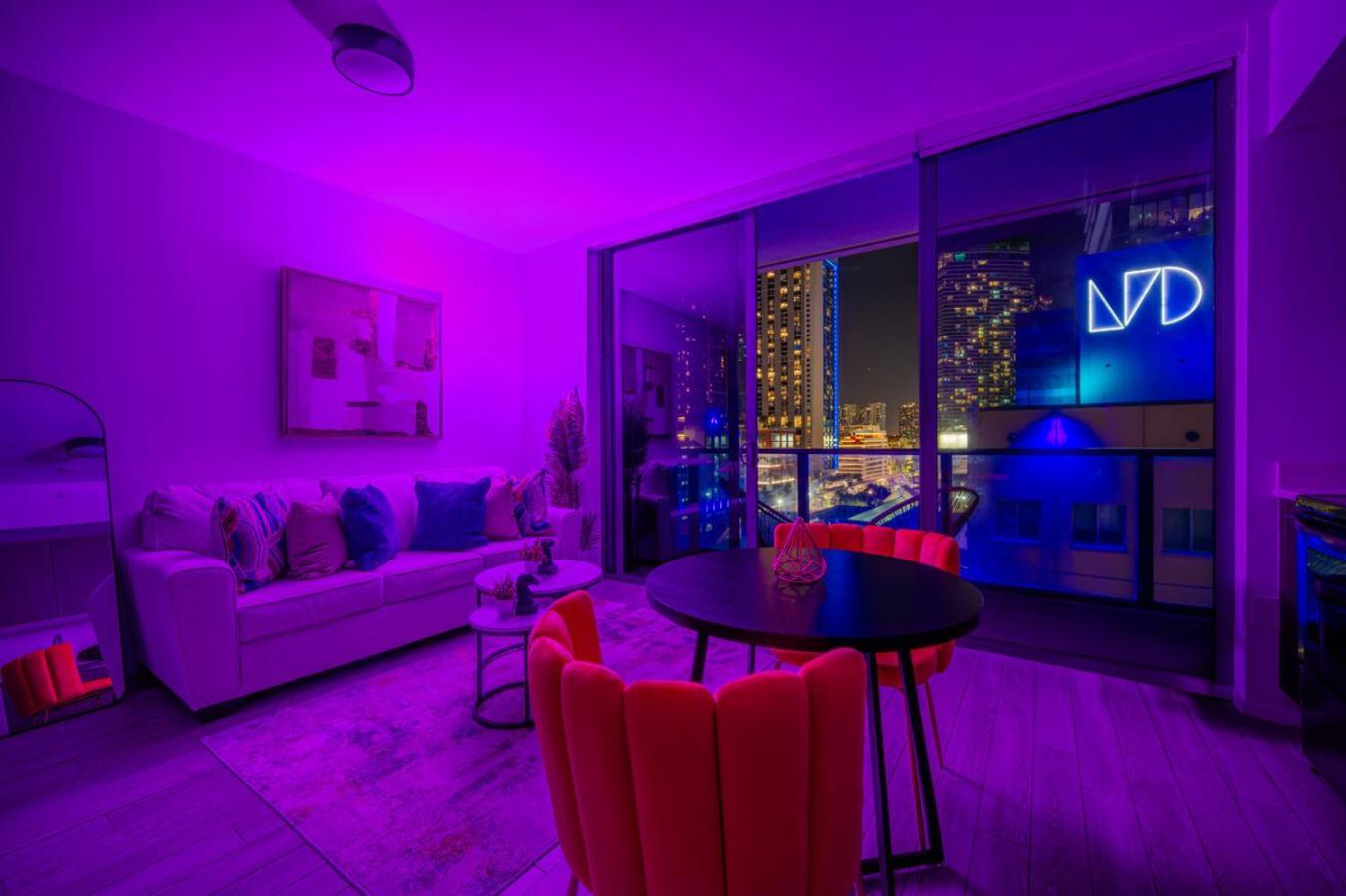 Luxury Loft - Free Parking - Ocean View - Brickell Downtown Appartement Miami Kamer foto