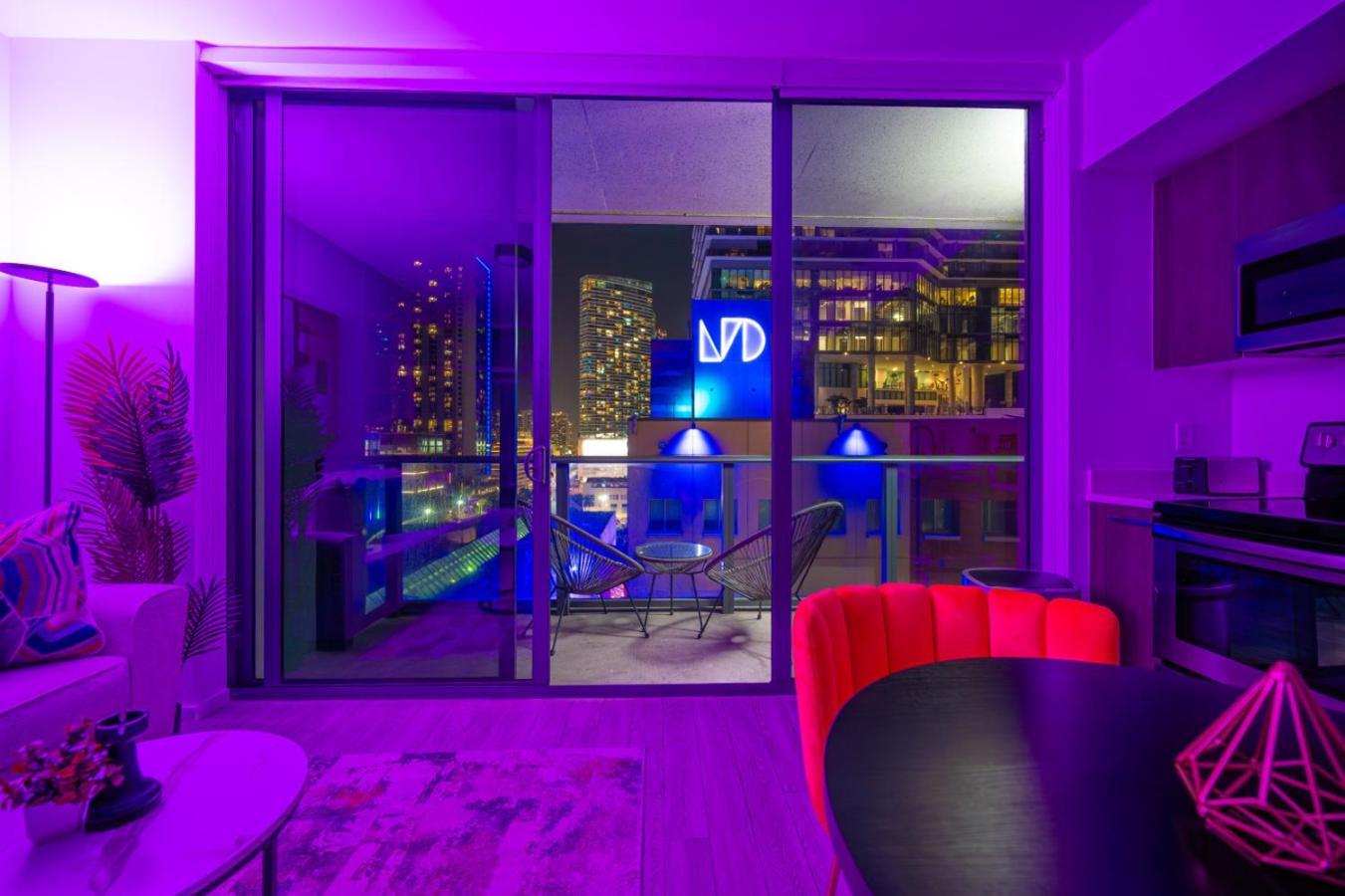 Luxury Loft - Free Parking - Ocean View - Brickell Downtown Appartement Miami Kamer foto